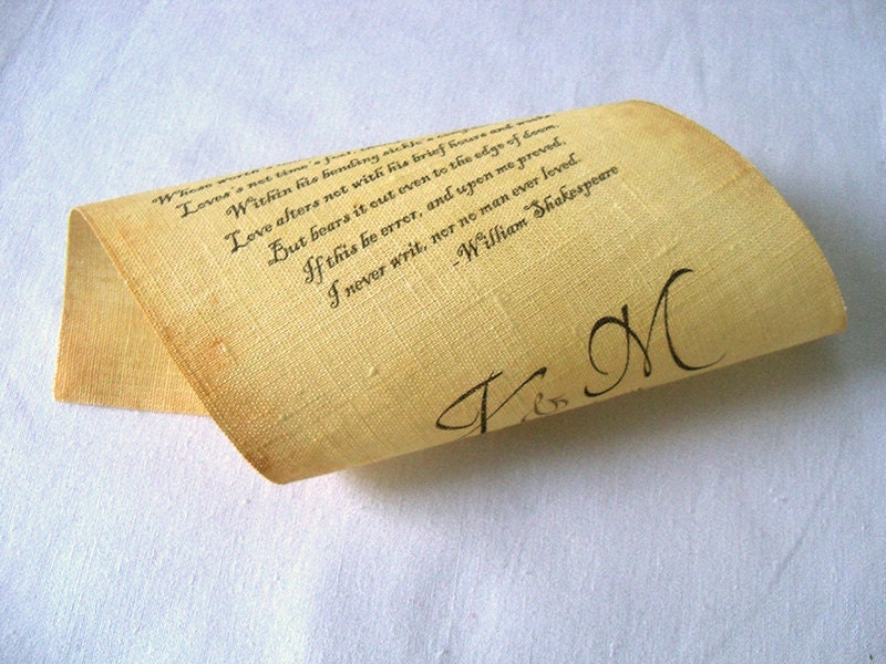 Message in a Bottle Linen Fabric Scroll Individual Message