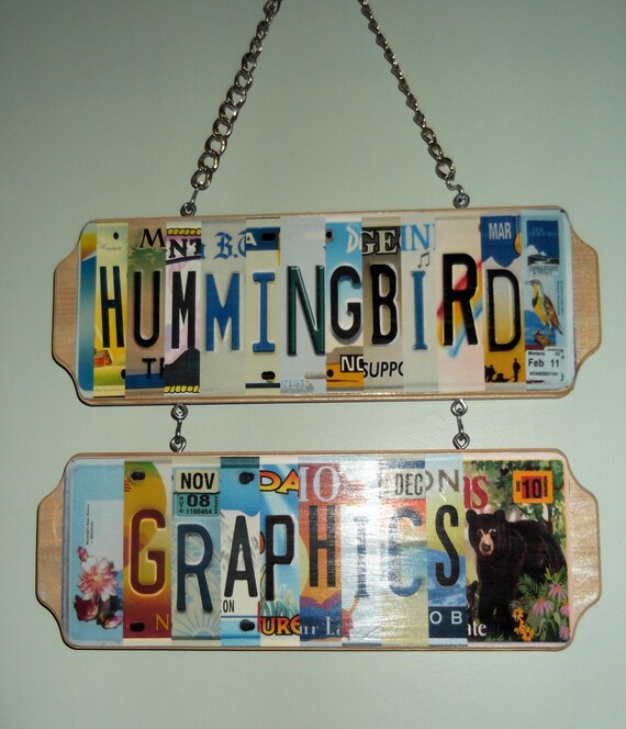 Personalized License Plate Signs