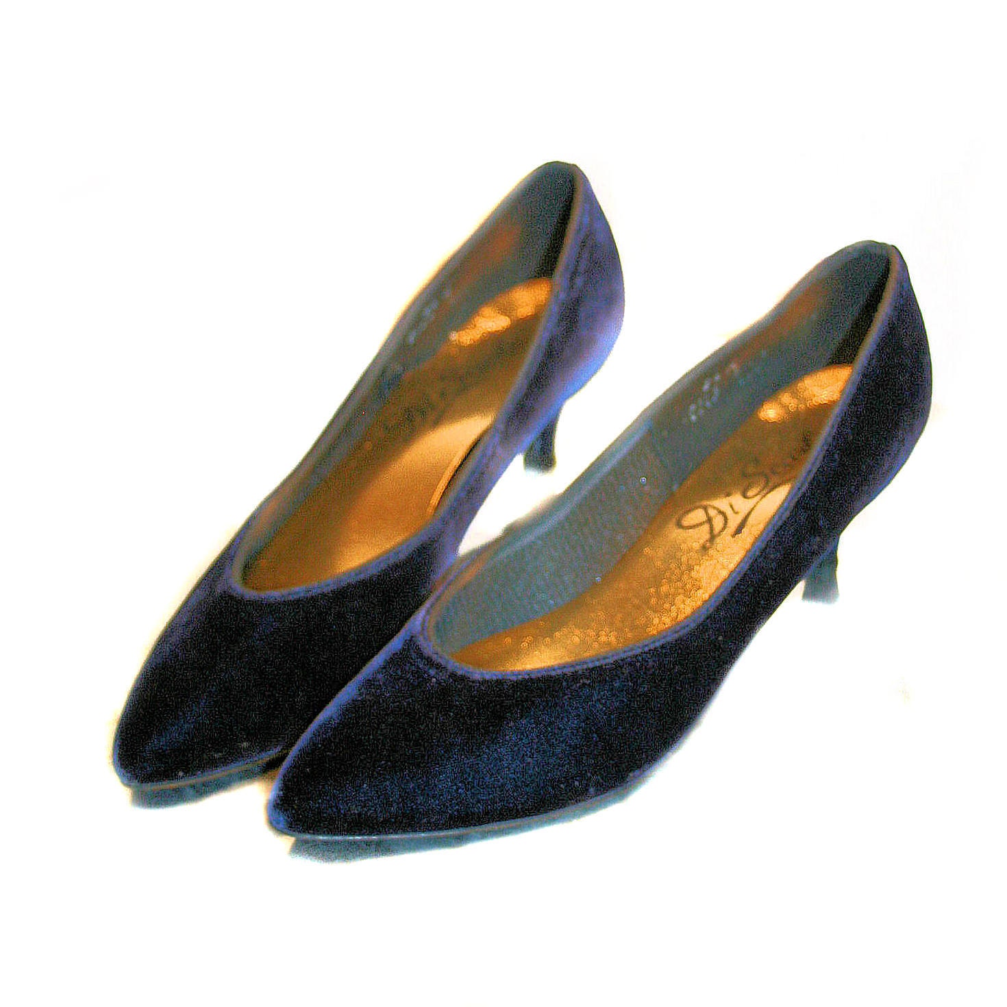 Blue Velvet 80s Heels Midnight Pumps Di Scarla by MorningGlorious