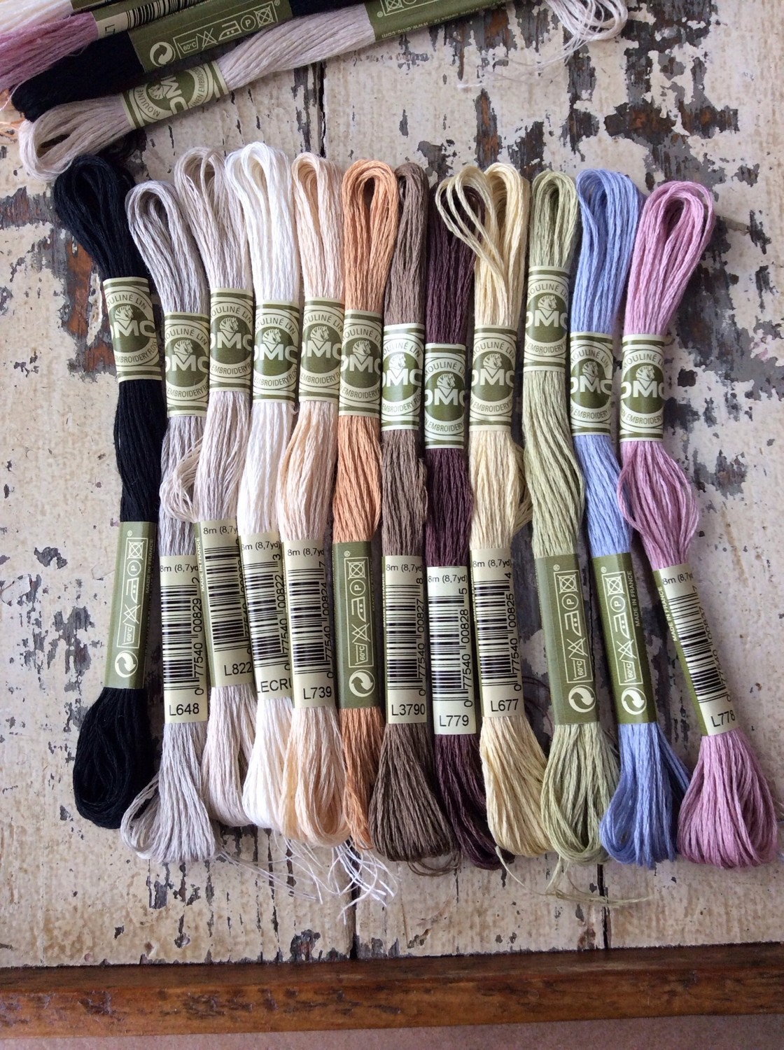 Linen embroidery thread by DMC by maryflanagan on Etsy