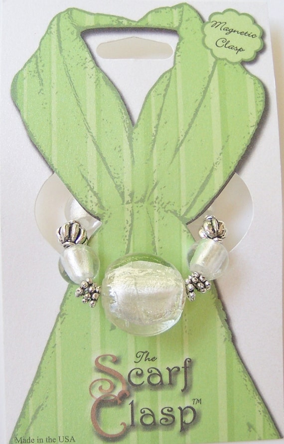 Scarf jewelryScarf ClaspClip Holder Clasp Silver