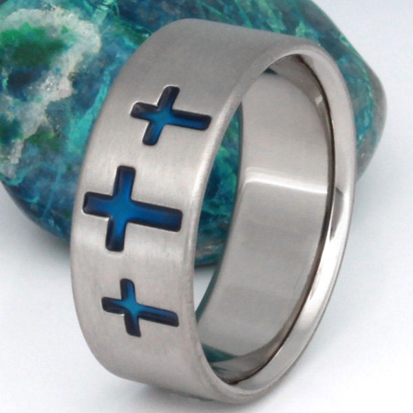Titanium Christian Promise Ring Christian by TitaniumRingsStudio