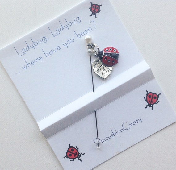 Ladybug Stick Pin Embellishment Pin Dress up your