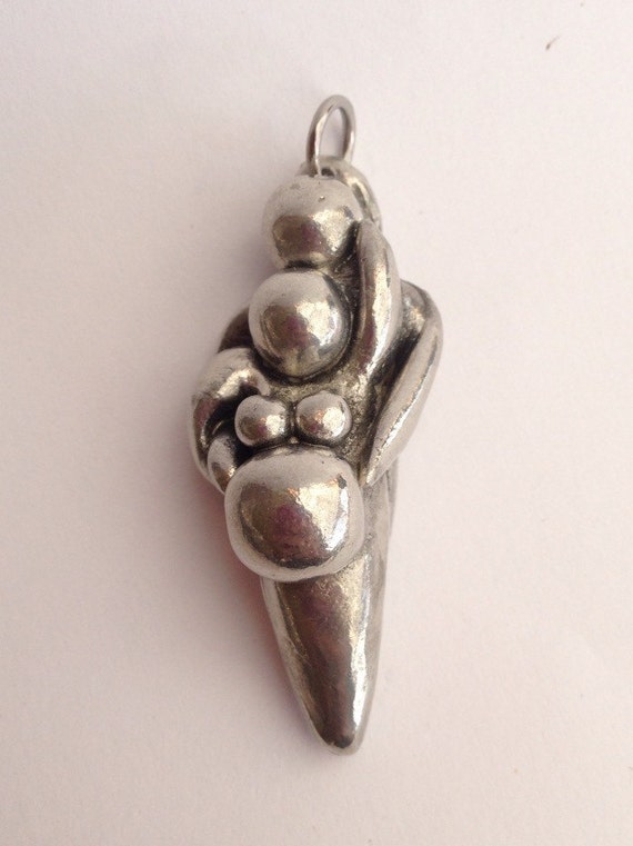 Pewter Birth Partners Sculpture Pendant, Necklace (pregnant, fertility, doula, midwife, mother, birth art, birthing)