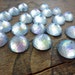 Vintage 11mm Shabby Glass Rhinestone Light Sapphire AB (6)