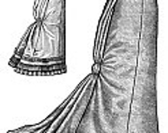 Truly Victorian Ladies 1878 Fantail Skirt Sewing Pattern