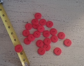1 inch red matte buttons, large red buttons for sewing projects