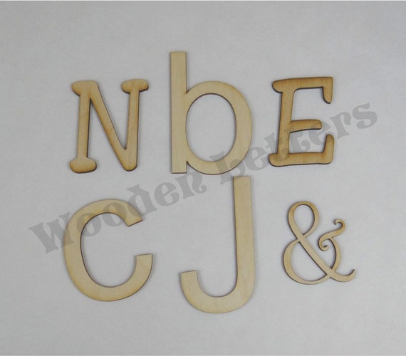 Laser Cut Wooden Letters 1/8 inch