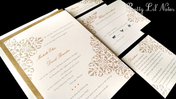 Custom Color Wedding Invitations 6