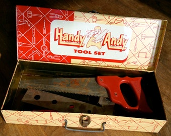 vintage toy tool box