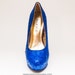 sapphire blue high heels
