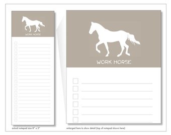 work horse // notepad // list // notes // to do // skel // skel design // skel & co