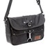 Black Leather Messenger Crossbody Messenger Bag Unisex Bag