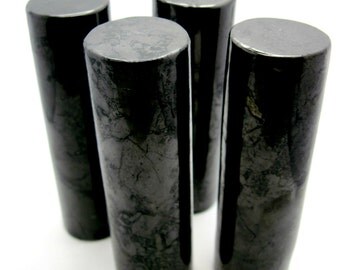 Shungite Cylinder, Large Premium, (one) Russia, Crystal Healing, Black, Protection, Feng Shui, Reiki, Metaphysical,