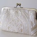 White Gold Silk Brocade Clutch,Bridal Accessories,Bridal Clutch,Wedding Clutch,Bridesmaid Clutch,Bridesmaid Gift