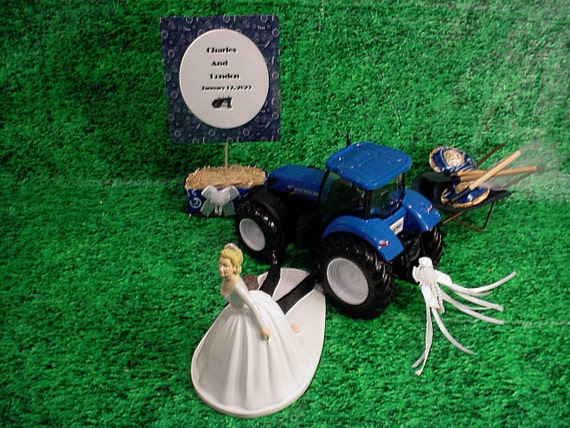 Ford tractor wedding cake topper #5