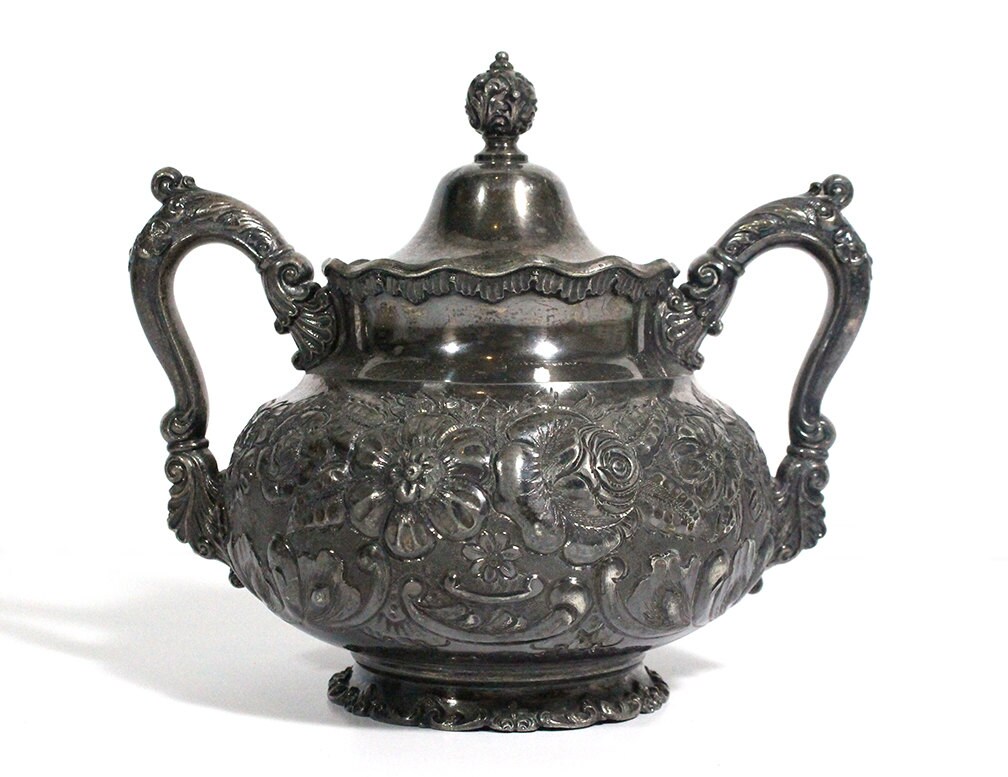 Antique 1800's Middletown Plate Co. Sugar Bowl by RuggyRevival