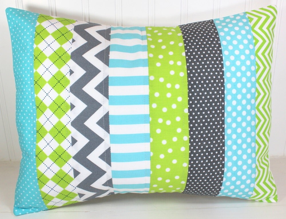 Pillow Cover Unisex Nursery Decor Patchwork Pillow Cover