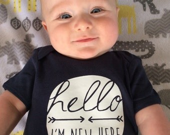 Hello, I'm new here Bodysuit - Available in various colors and Sizes