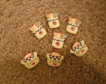 Novelty Sugar Buttons-- 40-70% off Year End CLEARANCE SALE