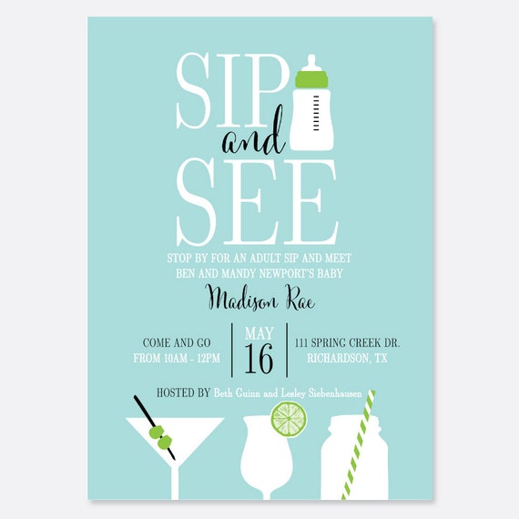 Sip And See Invitation Wording 8