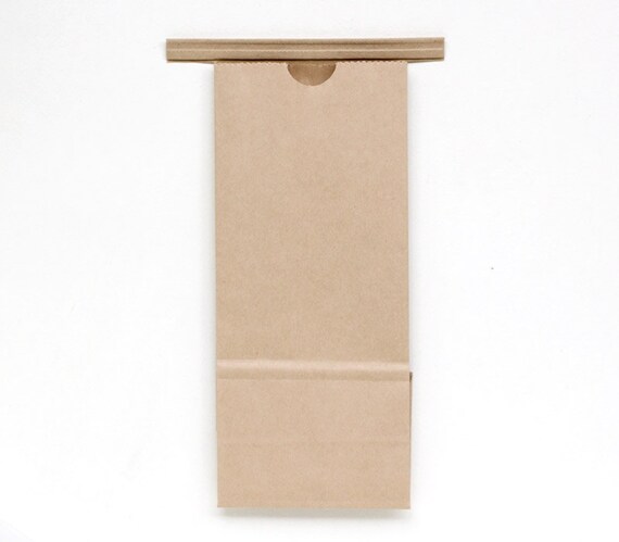 Small KRAFT Paper Bakery Bags - set of 12 - Cookie Sweets Packaging Wedding Favor - .5 lb size Il_570xn