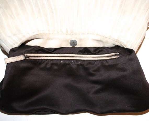 YVES SAINT LAURENT Vintage Beige Suede Handbag by StatedStyle  