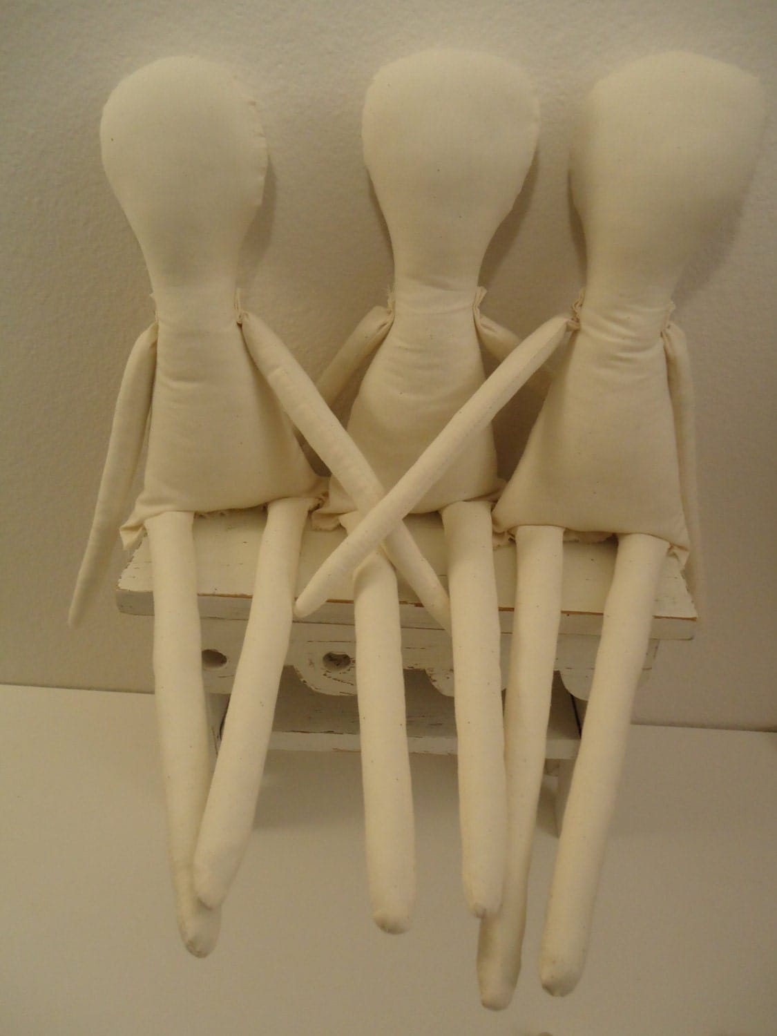 Cloth rag doll bodies formsJessicaLot of 3 22
