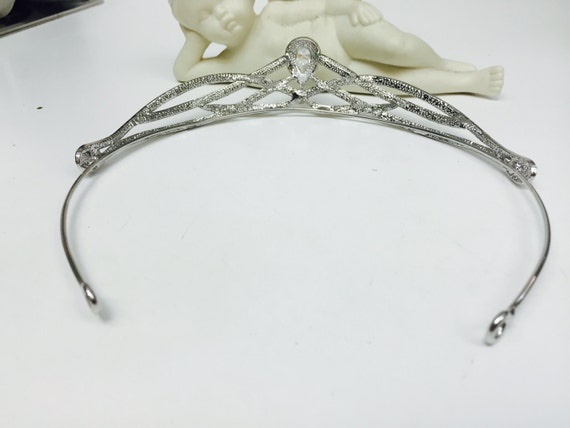 Magnificent Art Deco Rhinestone Bridal Tiara Crown