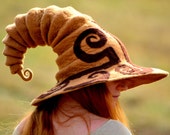 Custom Silhouette Wide Brim  Witch Hat. Wizard Hat. Fantasy Hat. Cosplay Hat. LARP.