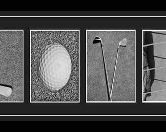 Alphabet Photography Golf For The Love Of GOLF - Links - Eighteen Holes - Golfing - Golf Clubs - Words - Quotes - Alphabet Photography Print 10x20 - By Dave Lynch