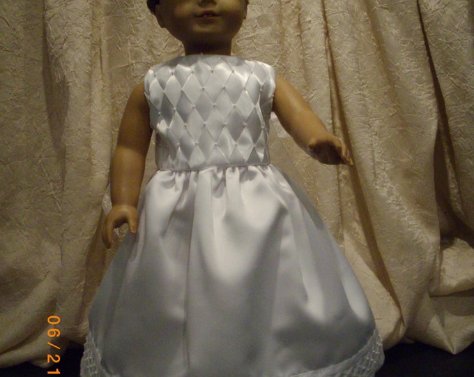 Custom order Flower Girl designs sized to fit 18 inch dolls