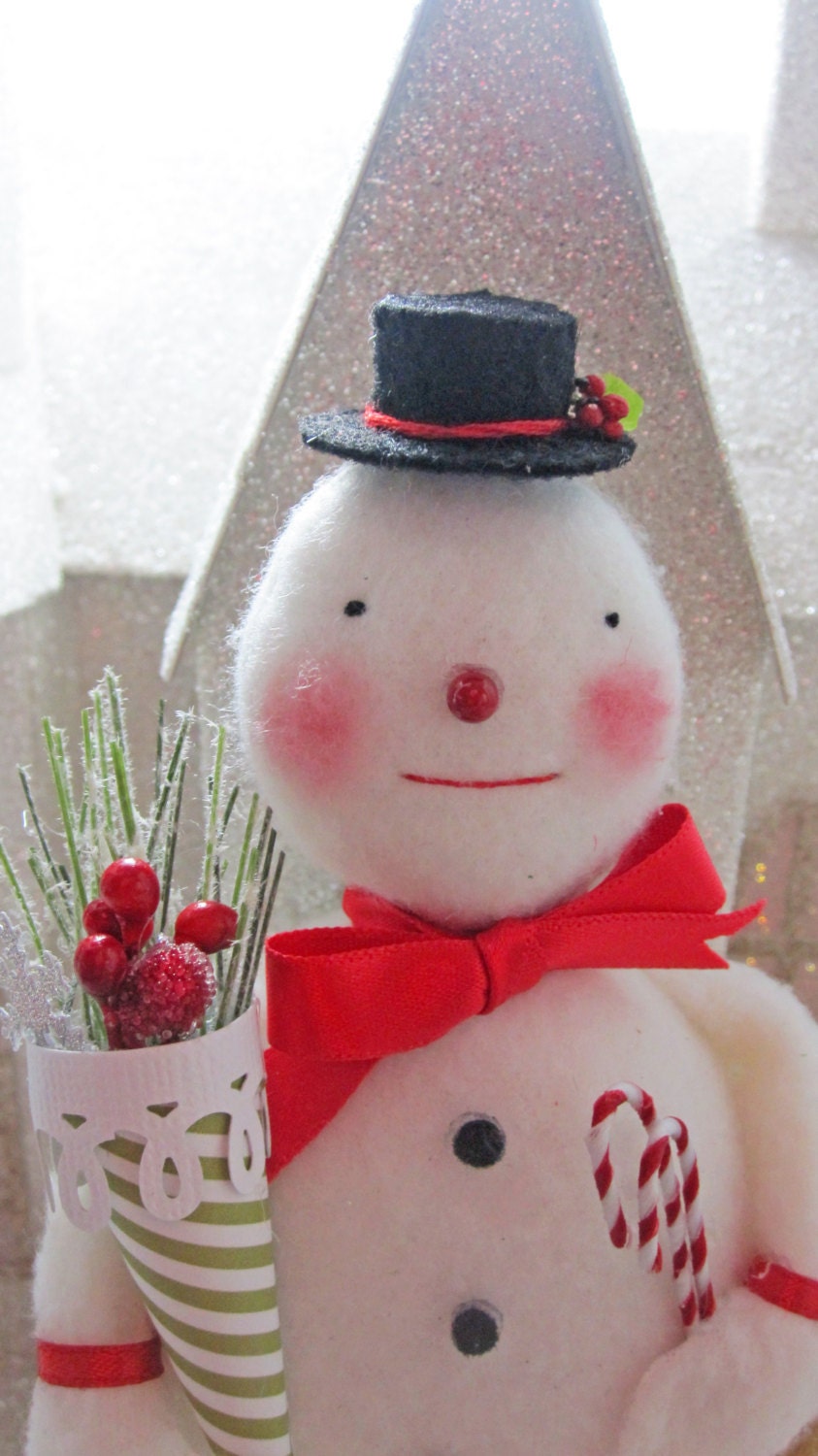 Happy Little Handmade Unique Snowman