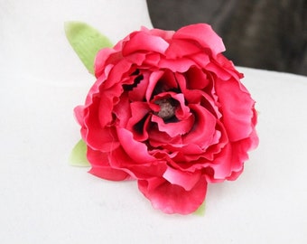 Cute silk flower with clip back 1 piece listing