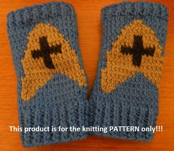 Knitting Pattern: Star Trek Medical Fingerless Gloves