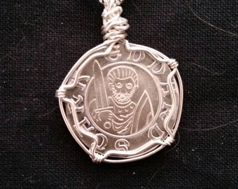 Arya's Faceless Man Coin Pendant from Game of by InstinctDesigns