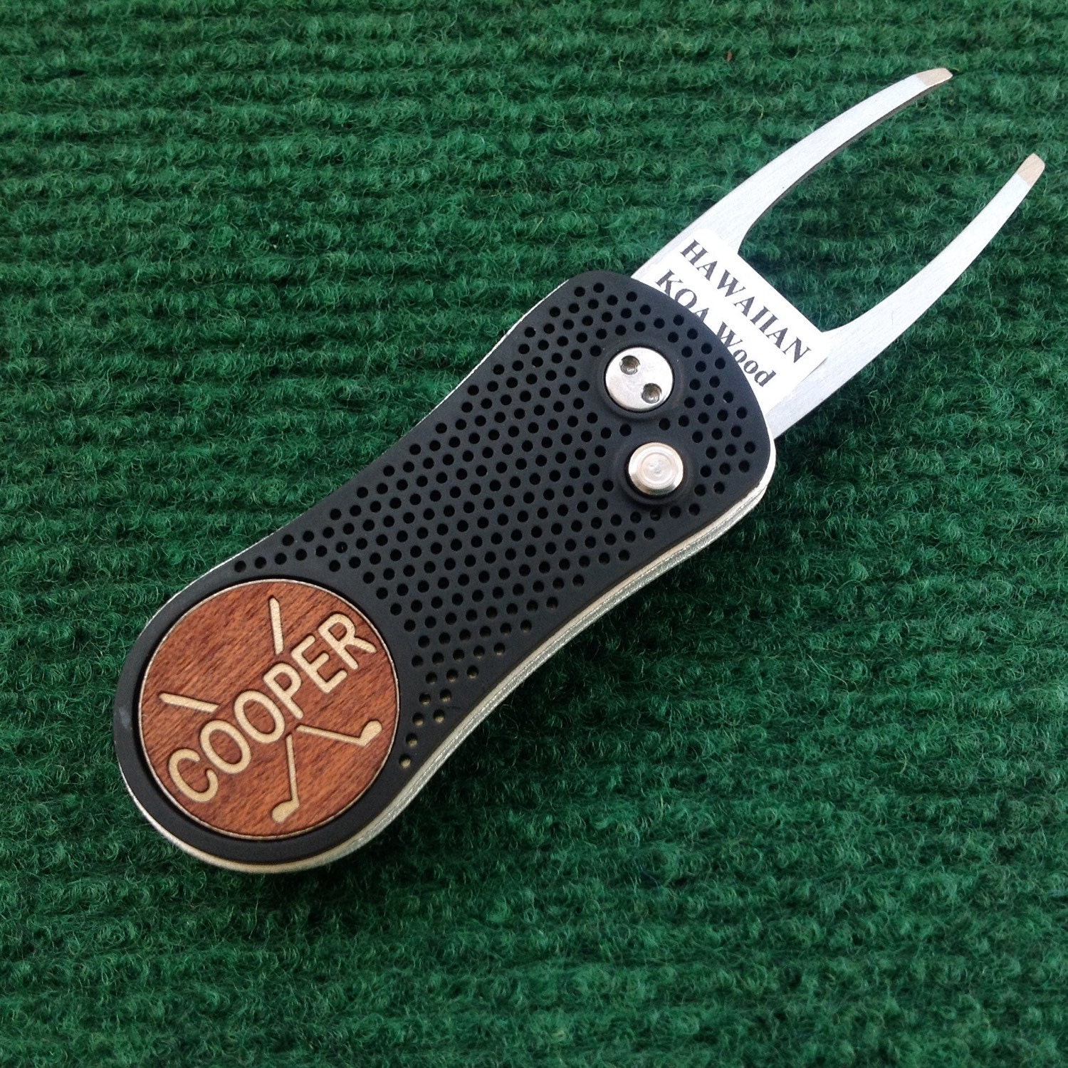 Switch Blade Style Golf Divot Tool FREE Engraved by woodulike