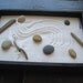 Zen Garden: you choose the sand and stones. Just over 11x7 inches