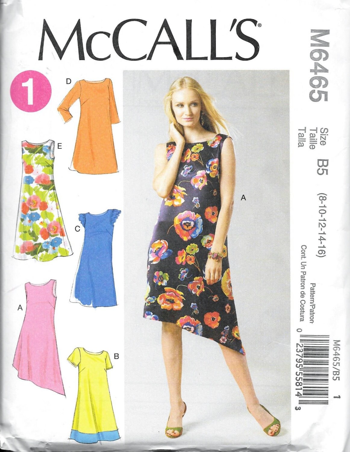 Womens/Misses Pullover Dresses Sewing Pattern McCall's