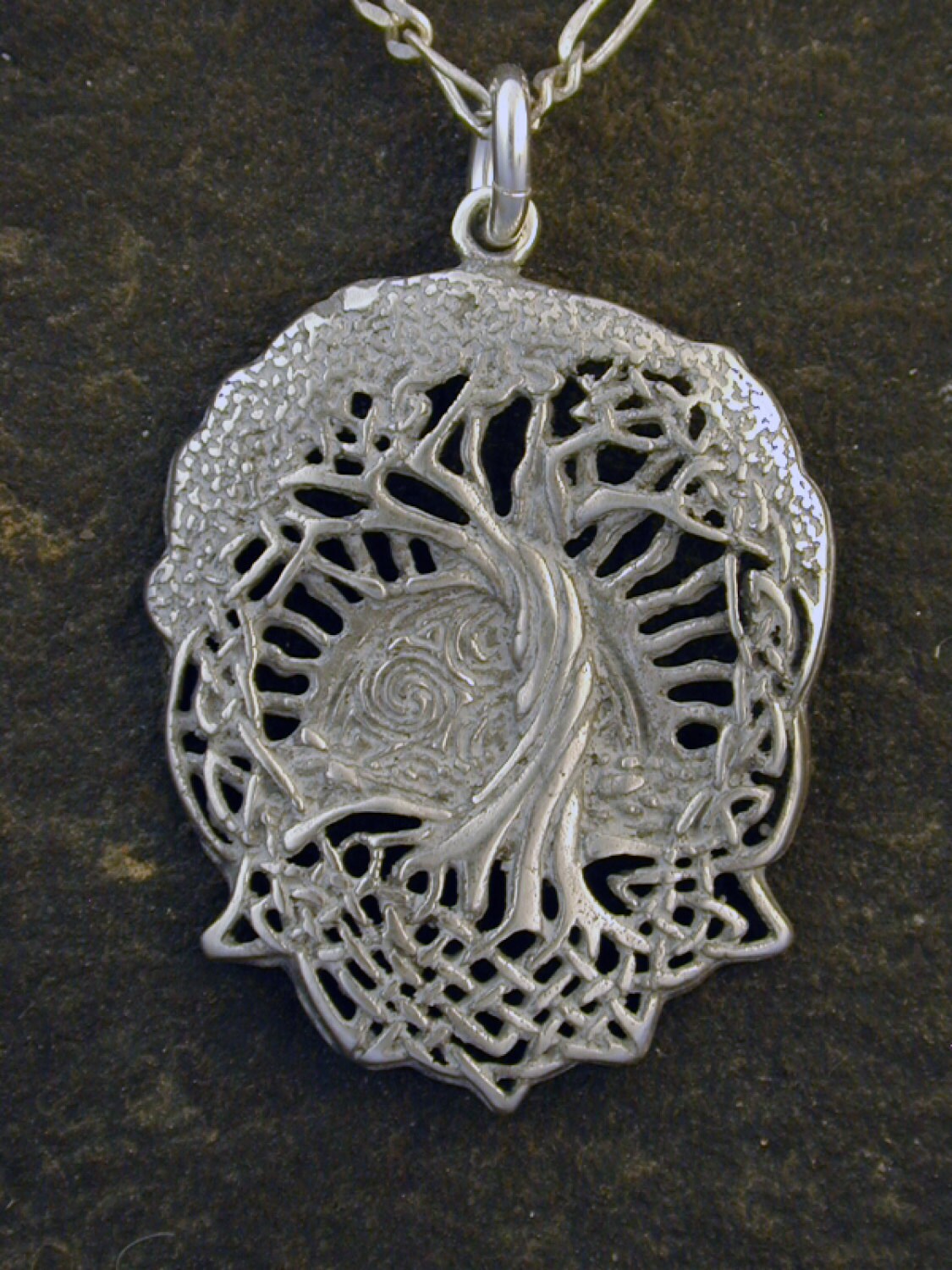 Sterling Silver Celtic Tree of Life Pendant on a by peteconder