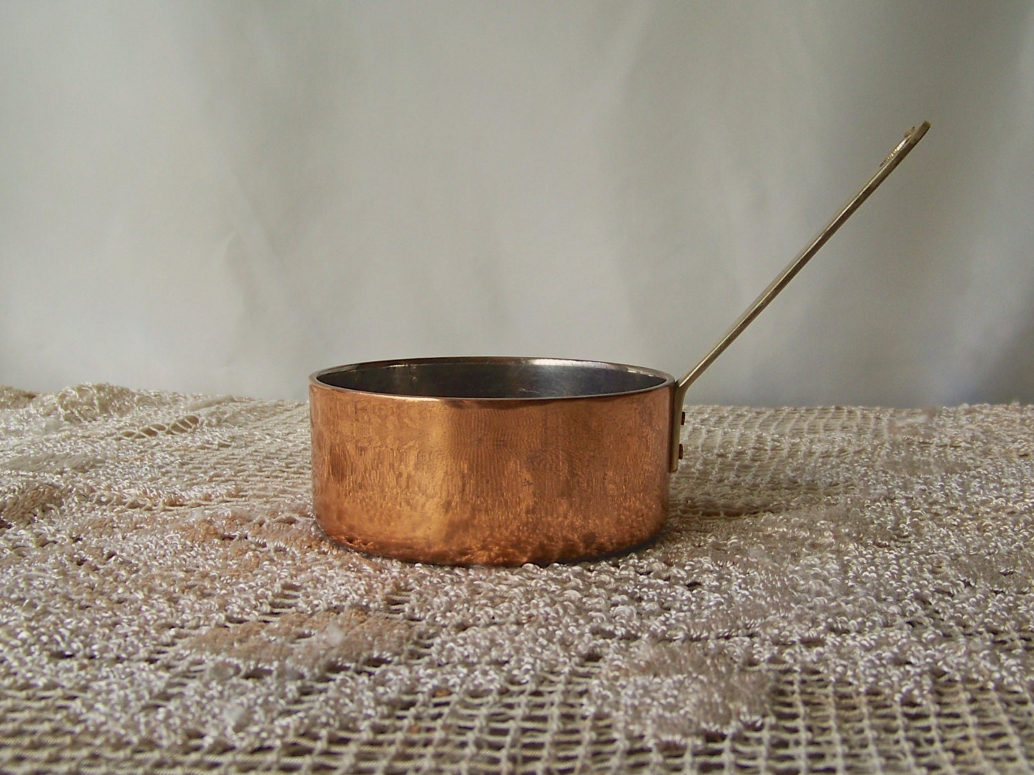 Vintage Copper Chocolate Warmer Butter Warmer by CynthiasAttic