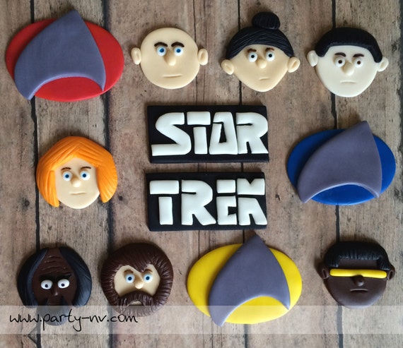 EDIBLE (Fondant Toppers) - Star Trek Inspired Il_570xn