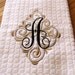 Ornamental Elegant swirl and curl Monogram whole set - machine embroidery monogram designs 4x4 and 5x7