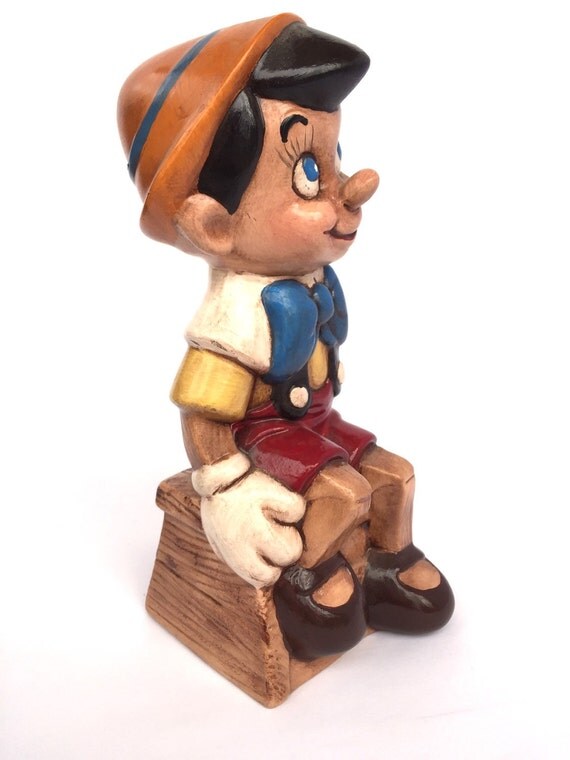 Pinocchio Ceramic Figurine Hand Painted by VintageCharacter