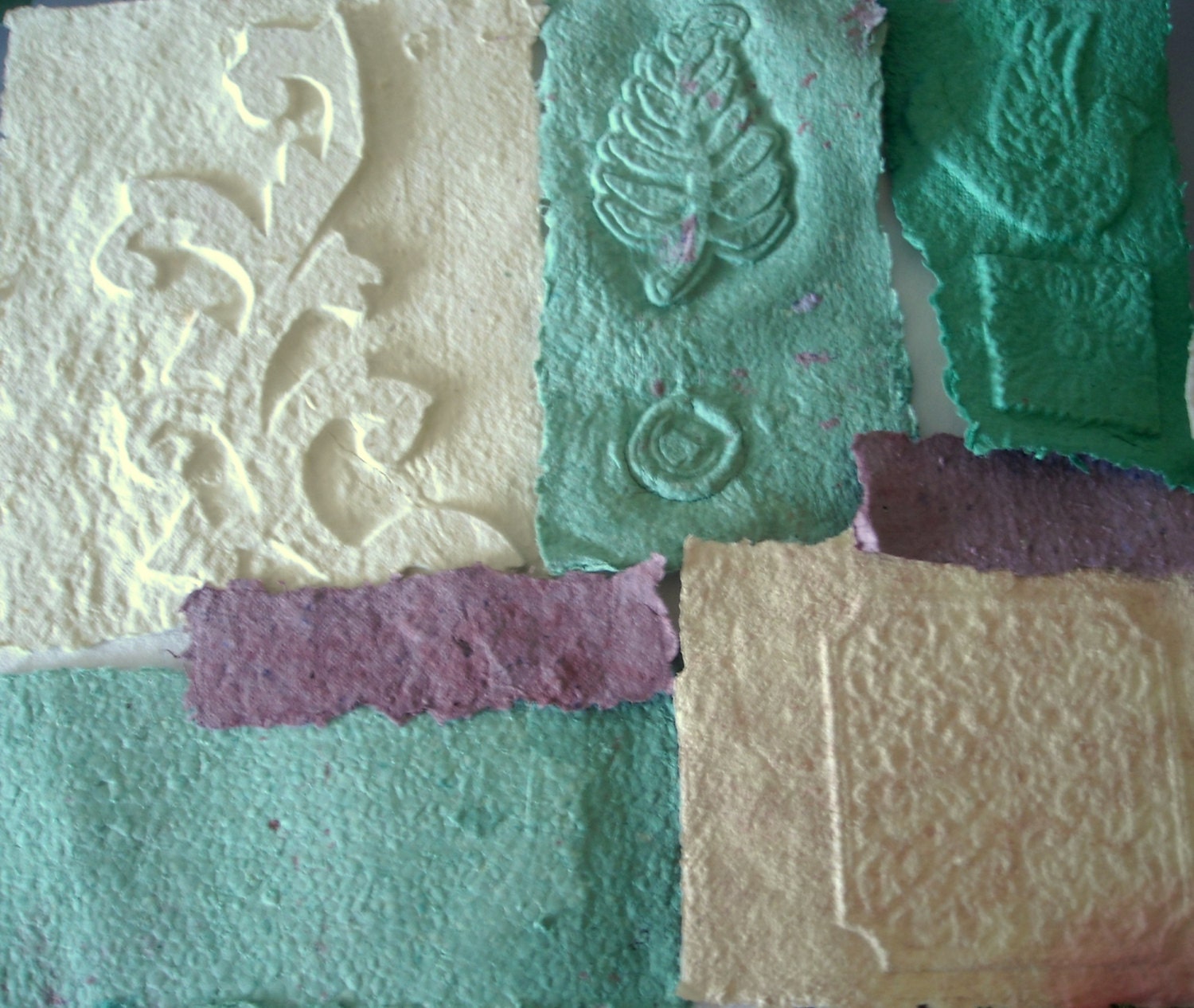 Upcycled Paper Sheets Decorative Paper Craft Yellow Cast