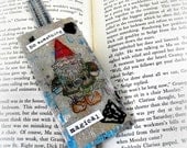 Paper Bookmark, Unique Handmade Gnome Bookmark, Eco Friendly, Upcycled Book Mark, Art Design, Acrylic Paint Bookmark Paper Bookmark, Unique Handmade Gnome Bookmark, Eco Friendly, Upcycled Book Mark, Art Design, Acrylic Paint Bookmark