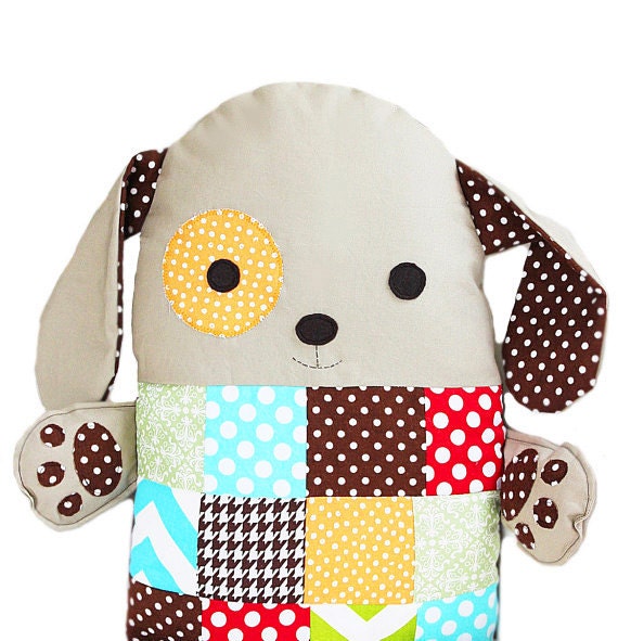 Items similar to Patchwork Sewing Pattern Stuffed Toy Dog Pillow PDF Sewing Pattern on Etsy