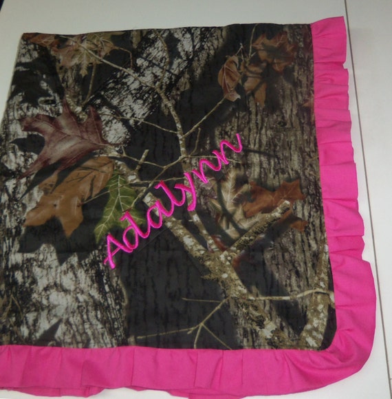 Minkie and Camo Personalized Baby Blanket