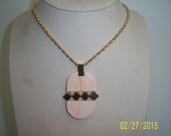 Vintage Signed GIVENCHY Necklace - NOS Abstract Givenchy Jewelry - Modernist Designed Necklace - Art Deco Necklace - Collectible Jewerly