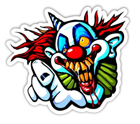 Graffiti Clown Decal Sticker by IslandTimeDesign on Etsy